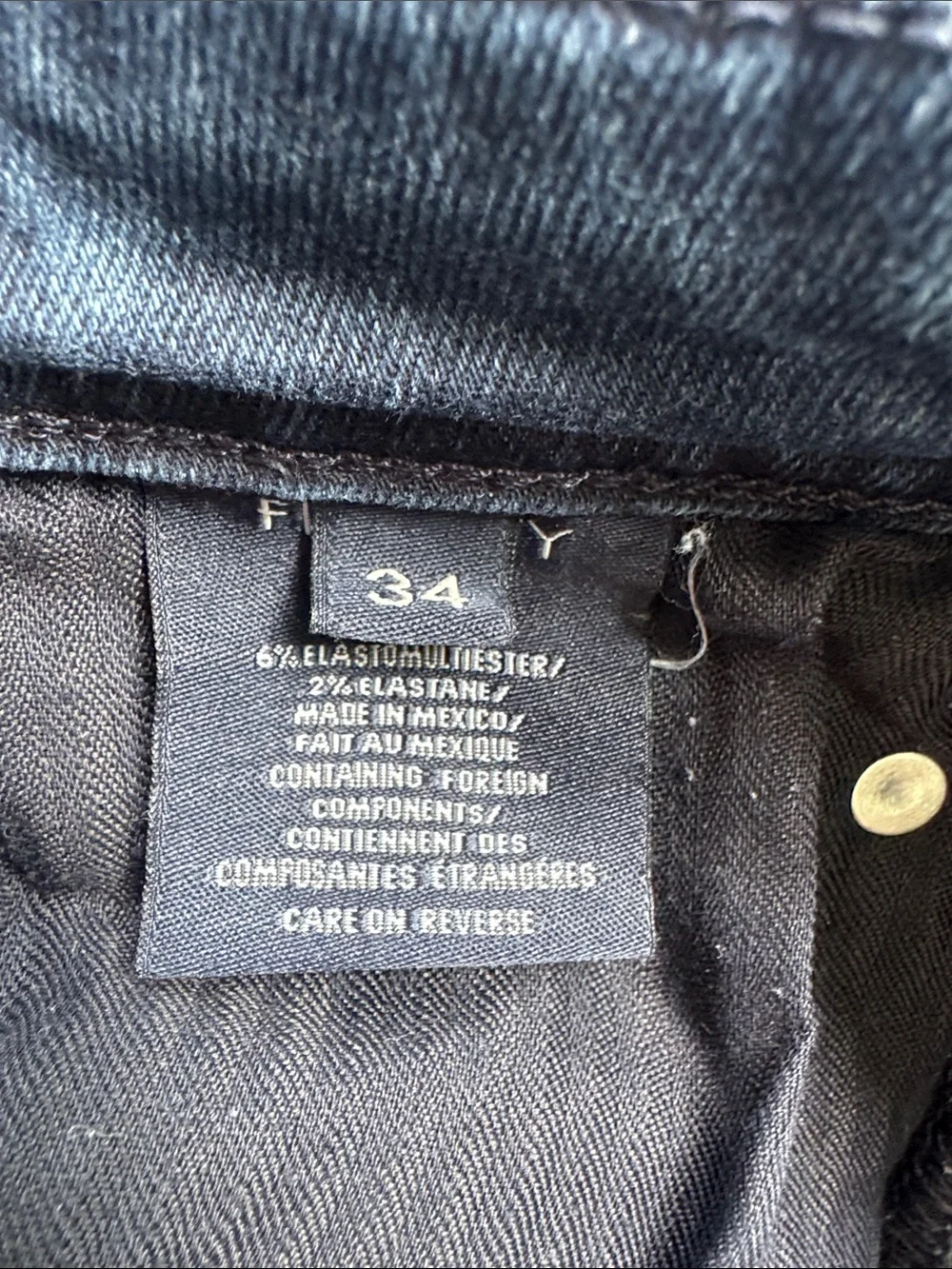 Fidelity Denim Jimmy Royalton dark wash cotton stretch slim fit jeans size 34